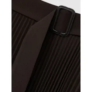 REISS AVA Pleated Belted Midi Skirt